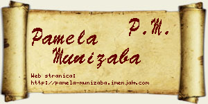 Pamela Munižaba vizit kartica